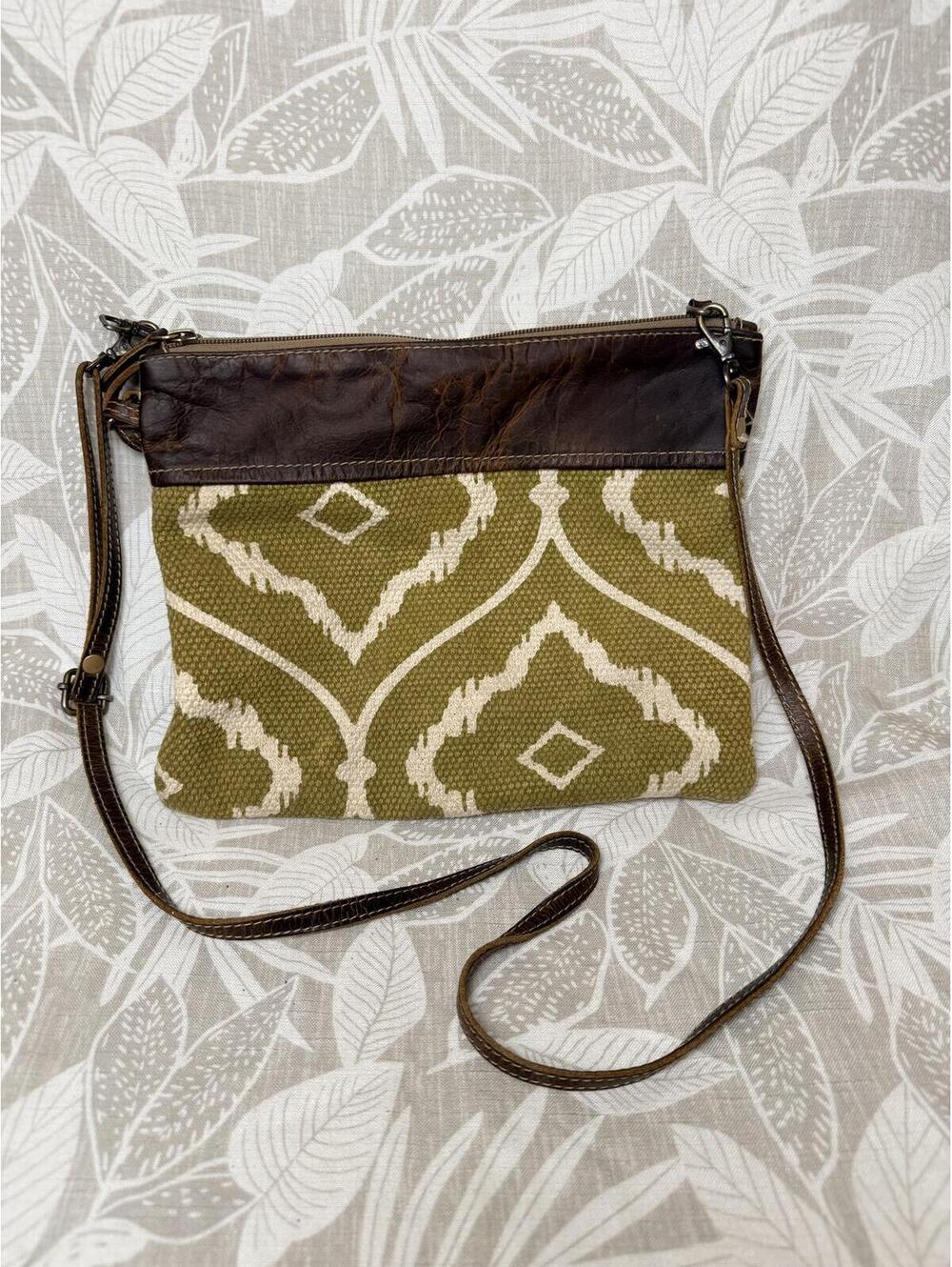 Myra Bag Canvas Leather Crossbody Purse